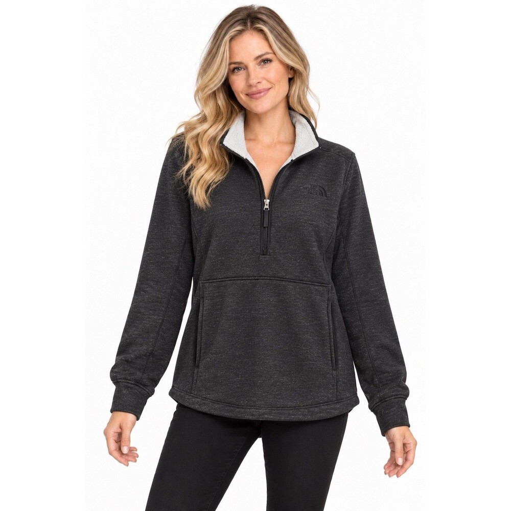 The North Face Women's 1/4 Zip Charcoal Size Xtra Large